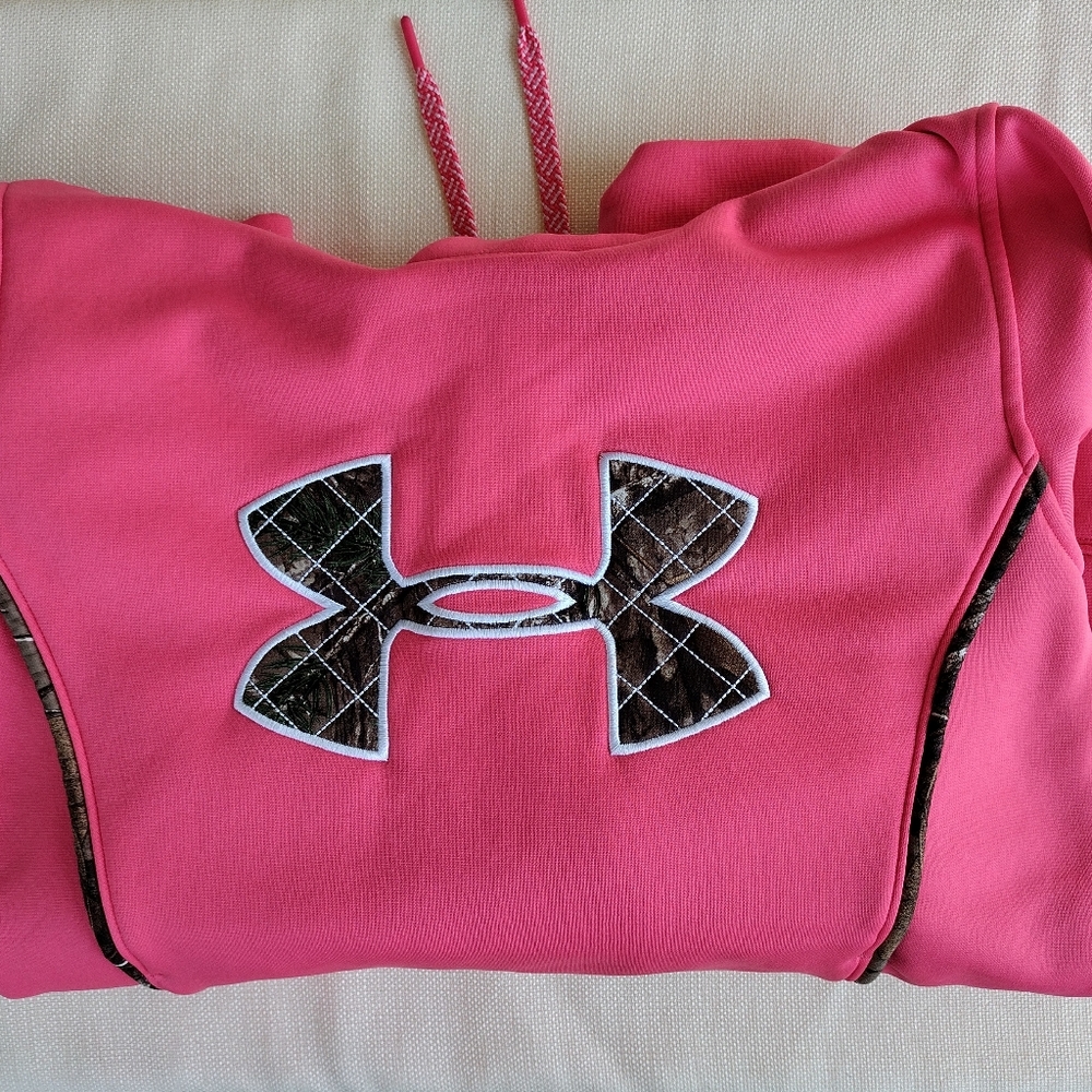 Under Armour W M Melon Realtree Mossy Oak Storm Hoodie - Picture 2 of 7